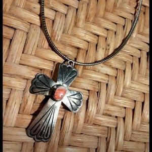 🦋Native American Cross Pendant